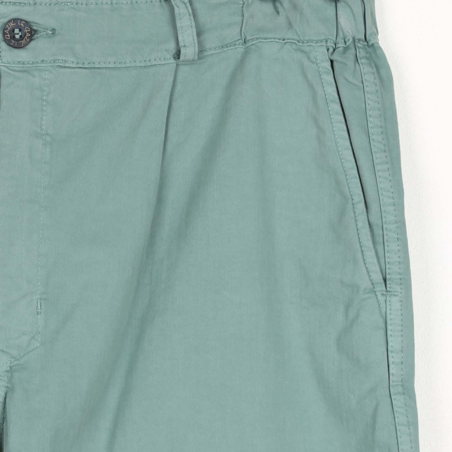 Balane, Right Gabardine stretch canvas Bermuda Shorts romarin