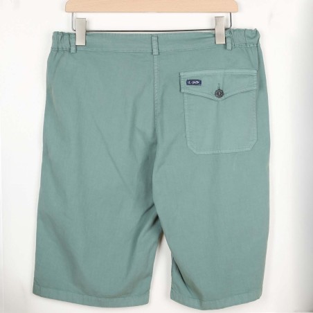 Balane, Right Gabardine stretch canvas Bermuda Shorts romarin