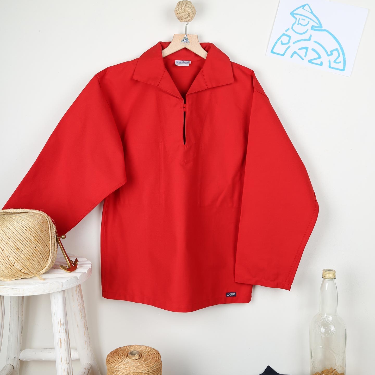 Sailors' smock for professionals red