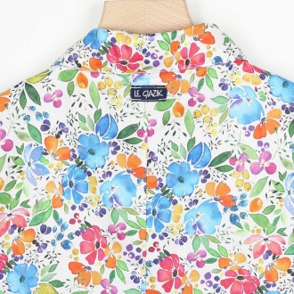 Magliana, sateen Blouse in superior cotton