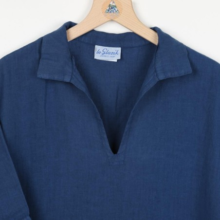 Vaccares Linen smock Le Glazik ink