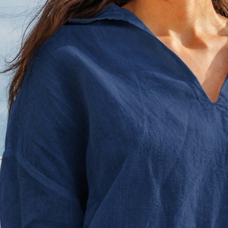 Vaccares Linen smock Le Glazik ink