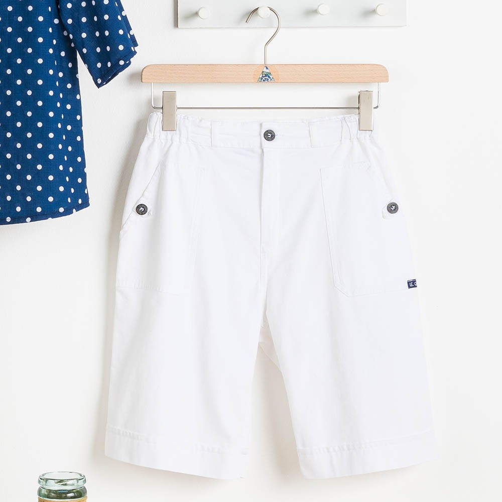 Briere Bermuda Femme Blanc Le Glazik Briere Bermuda Femme Blanc Le Glazik