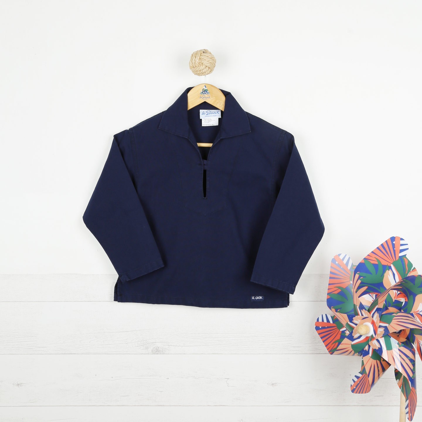 Chalutier, Vareuse authentique en coton bio enfant marine