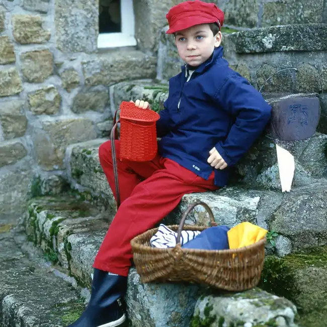 Chalutier, Vareuse authentique en coton bio enfant marine
