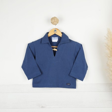 Roseau, Vareuse Enfant en jersey bleu