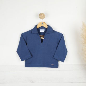Roseau, Vareuse Enfant en jersey bleu