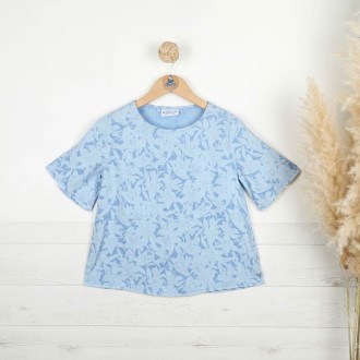 Mosquitie, blouse imprimée en lin & coton