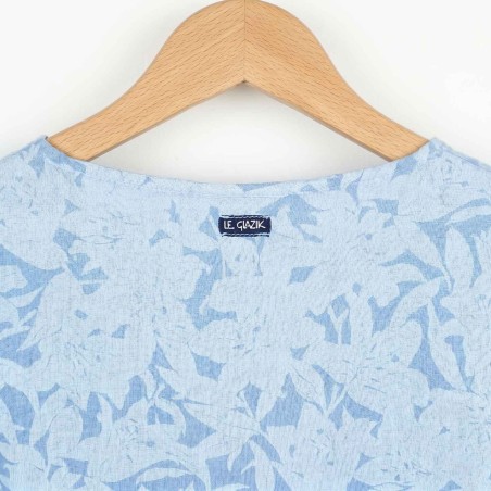 Mosquitie, blouse imprimée en lin & coton