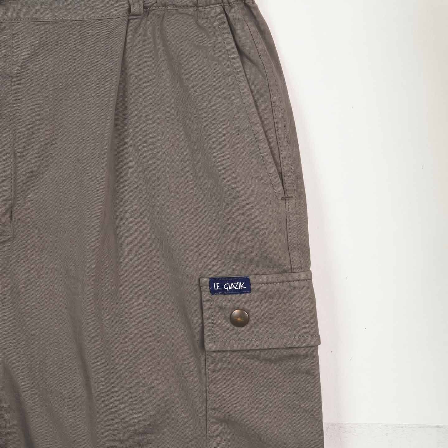 Blavet, Bermuda shorts with a side pocket in stretch gabardine praline