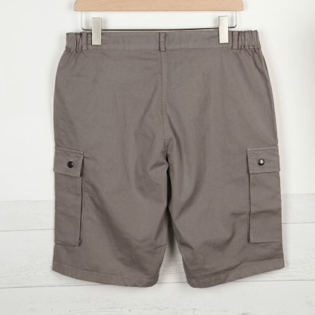 Blavet, Bermuda shorts with a side pocket in stretch gabardine praline