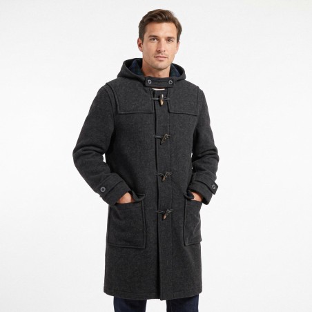 Gallion, Duffle-Coat Long en Double-Face Anthracite