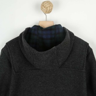 Gallion, Duffle-Coat Long en Double-Face Anthracite