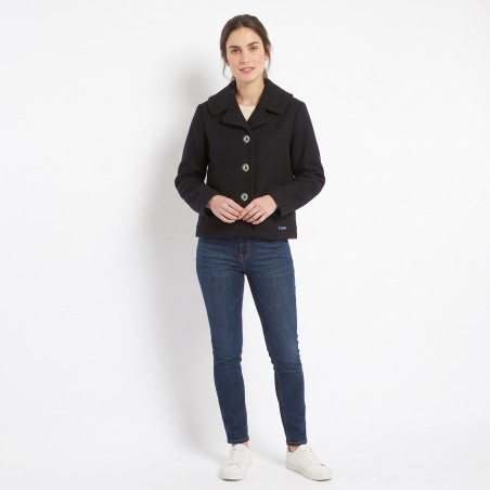 Barletta, Manteau Court Large Col
