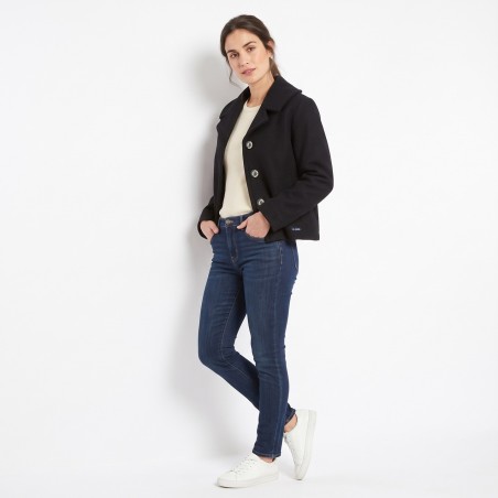 Barletta, Manteau Court Large Col