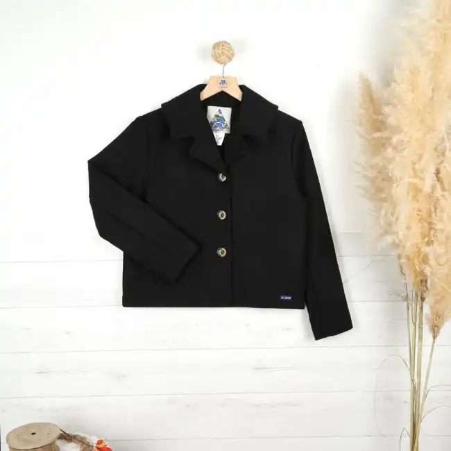 Barletta, Manteau Court Large Col