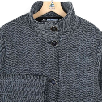 Nina, Veste Courte en Drap Chevrons