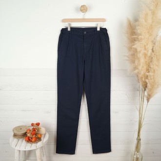 Pissaro, Black Stretch canvas pants and tapered legs