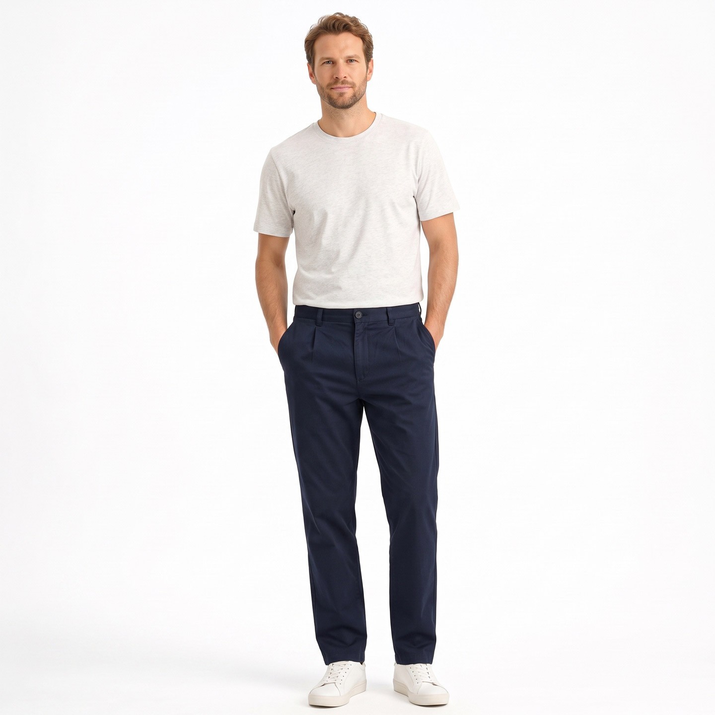 Pissaro, Black Stretch canvas pants and tapered legs