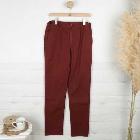 Picador Pantalon homme Le Glazik Chino brique