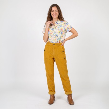 Laponie, Velvet Corduroy Pants woman Le Glazik Pikkles