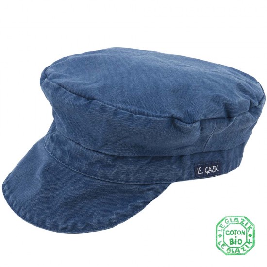 Organic Cotton Le Glazik Sailor Cap Indigo