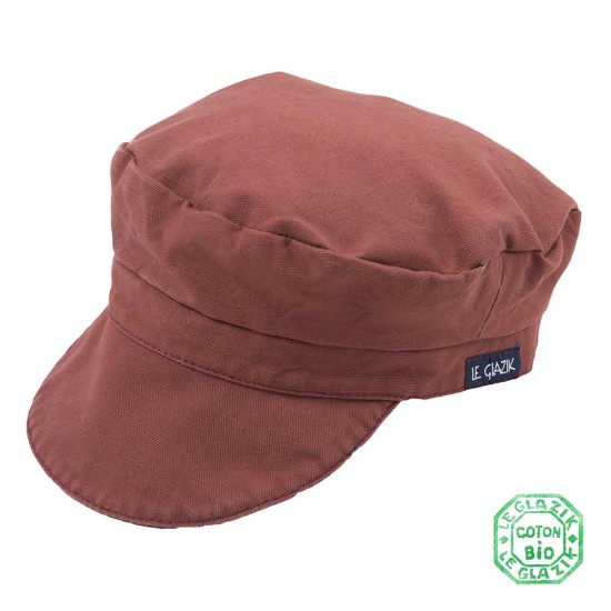 Organic Cotton Le Glazik Sailor Cap Brique