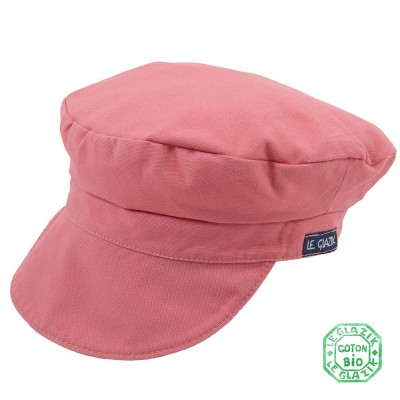 Organic Cotton Le Glazik Sailor Cap Crevette