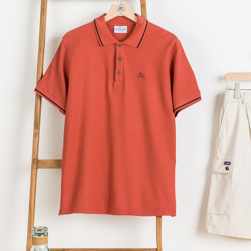 Zeus Polo Brique man Le Glazik Zeus Polo Brique man Le Glazik