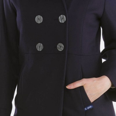 Bellonne, Manteau femme trois quarts et double boutonnage Bellonne, Manteau femme trois quarts et double boutonnage