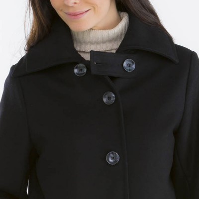 Niemen, Manteau femme doublé et patte coupe vent Maison Le Erdre, Manteau femme imperméable Maison Le Glazik