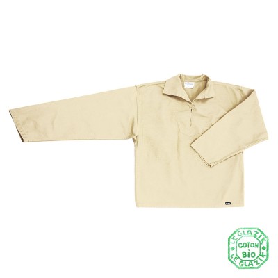 Chalutier, Genuine child sailor smock in organic cotton ecru