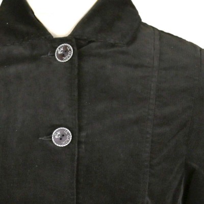 Faustine, Lined jacket in fine corduroy velvet collar