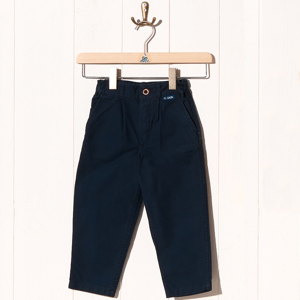 Richard, Pantalon en toile coton bio navy