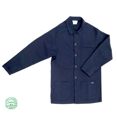 Florient, veste homme en coton biologique navy