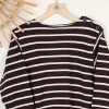 Turballe, Pull col bateau en coton gratté choco rosé zoom