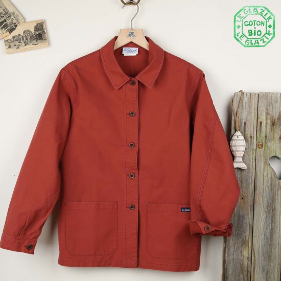 Fontenay, veste femme en coton biologique Le Glazik toile