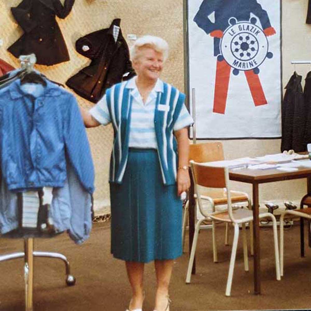 The fashion of the sailor clothing from the 1960s 